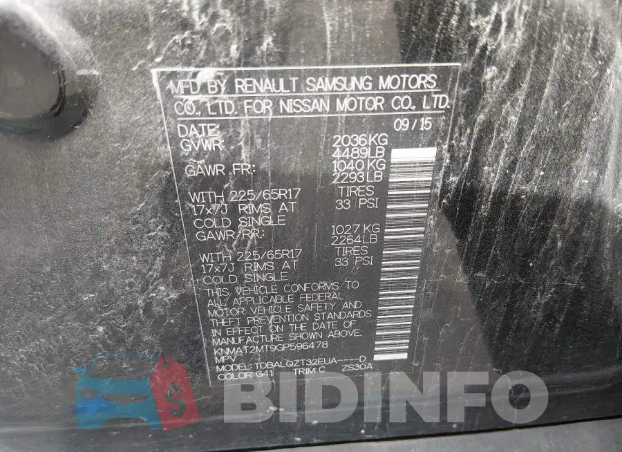 KNMAT2MT9GP596478 Photo# 9