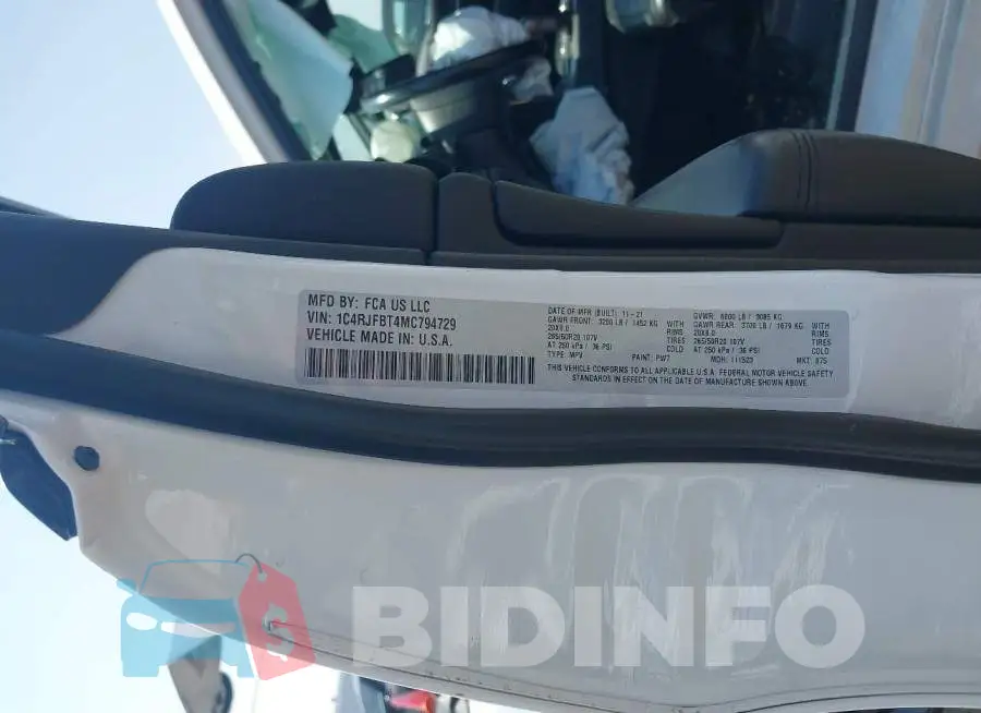 1C4RJFBT4MC794729 Photo# 9