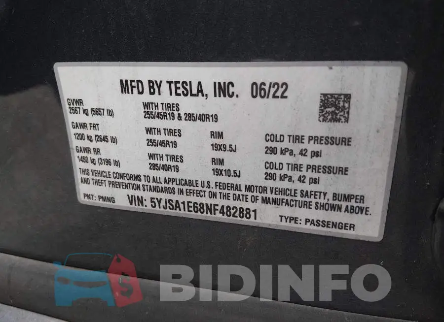 5YJSA1E68NF482881 Photo# 8
