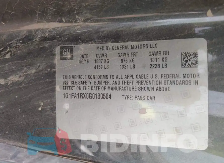 1G1FA1RX0G0180564 Photo# 9
