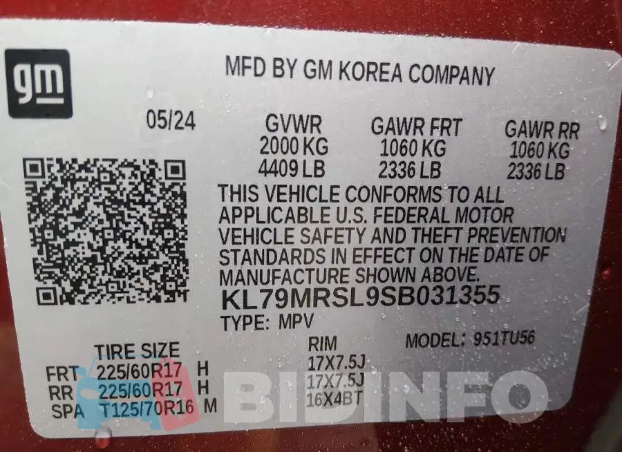 KL79MRSL9SB031355 Photo# 9