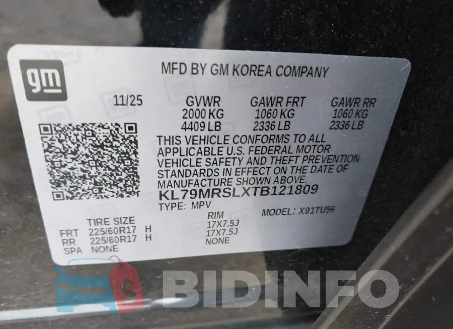 KL79MRSLXTB121809 Photo# 9