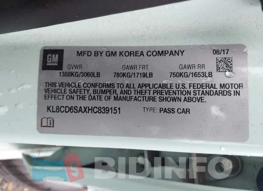 KL8CD6SAXHC839151 Photo# 9