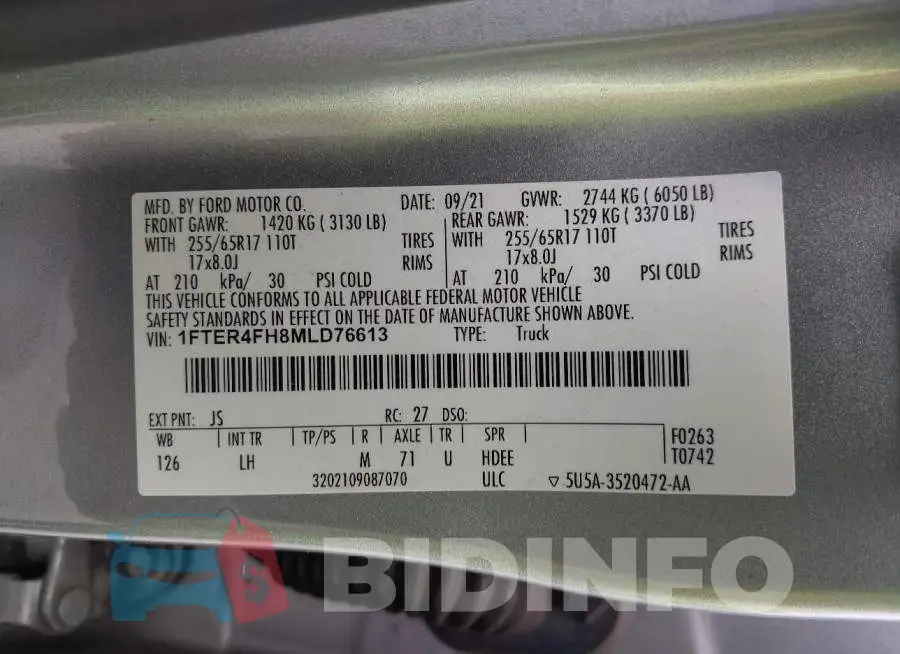 1FTER4FH8MLD76613 Photo# 9