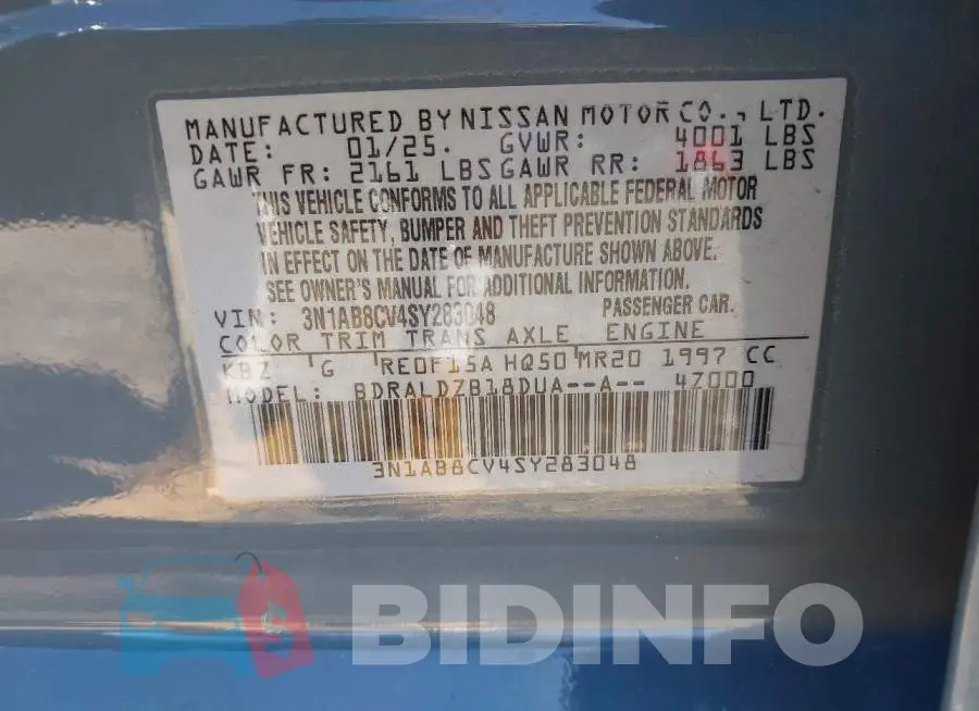 3N1AB8CV4SY283048 Photo# 9
