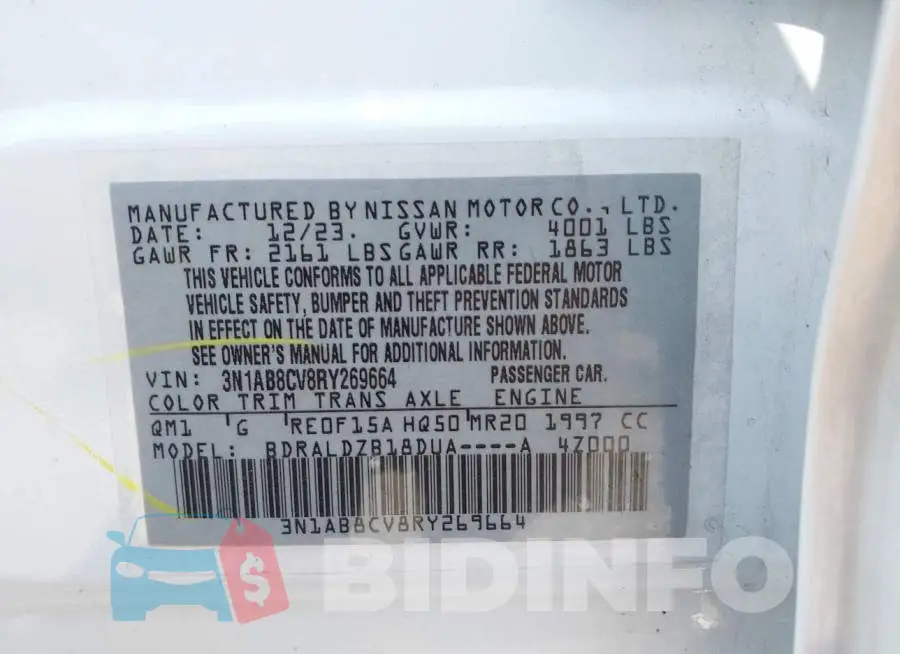 3N1AB8CV8RY269664 Photo# 9