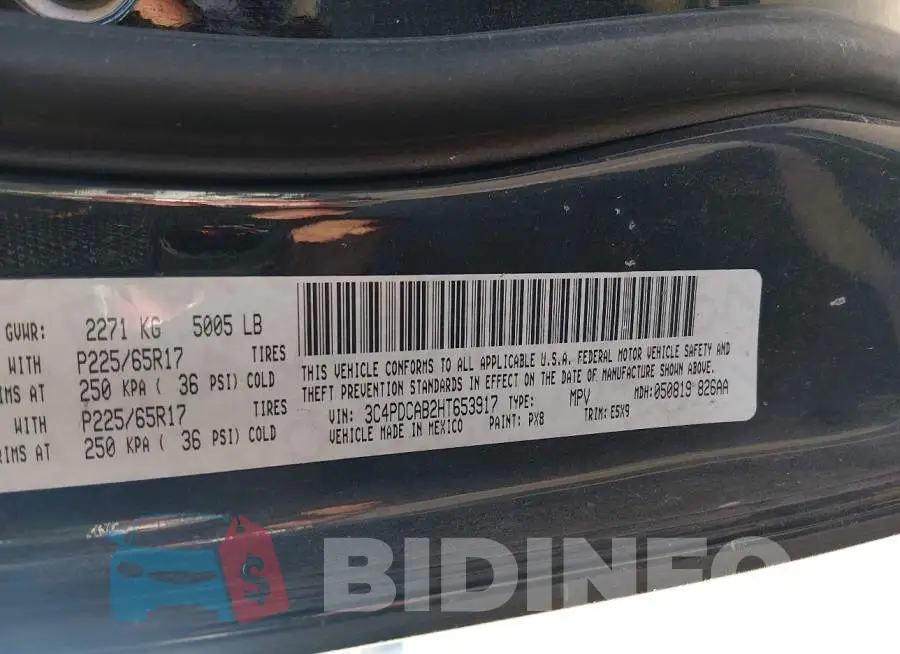 3C4PDCAB2HT653917 Photo# 9