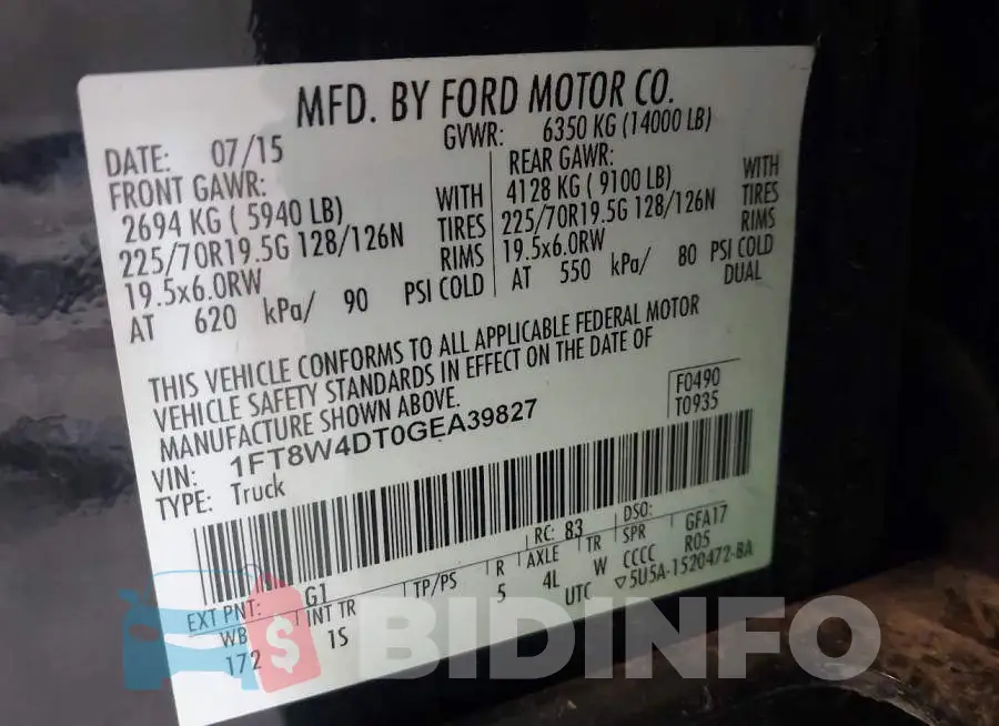 1FT8W4DT0GEA39827 Photo# 9