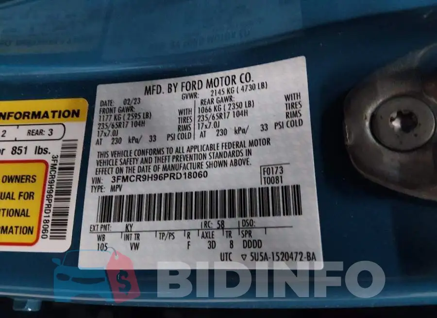 3FMCR9H96PRD18060 Photo# 9