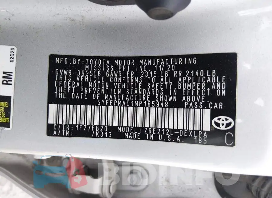 5YFEPMAE1MP185948 Photo# 9