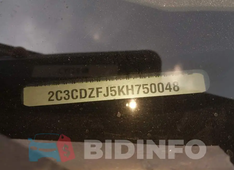 2C3CDZFJ5KH750048 Photo# 9
