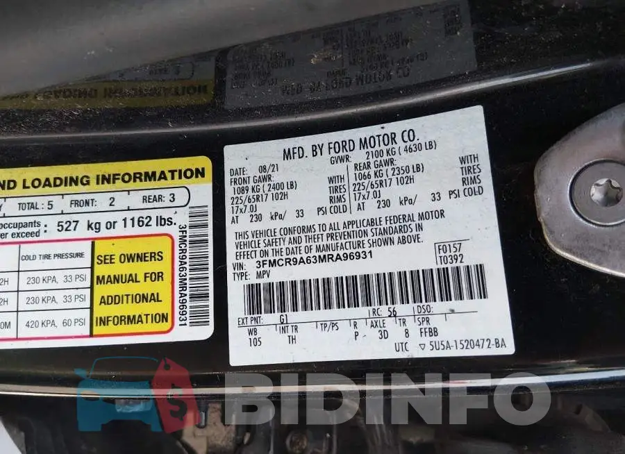 3FMCR9A63MRA96931 Photo# 9