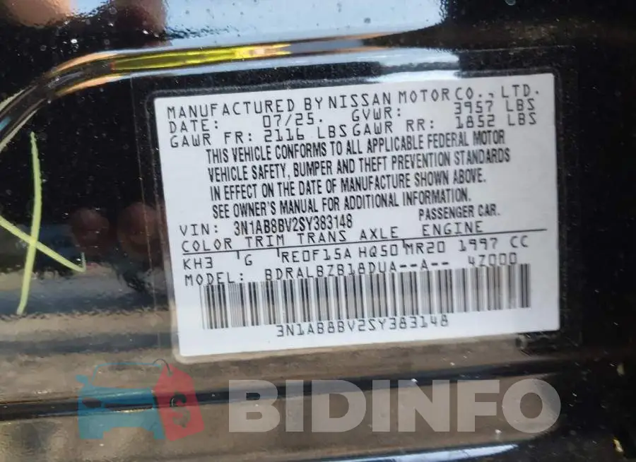 3N1AB8BV2SY383148 Photo# 9