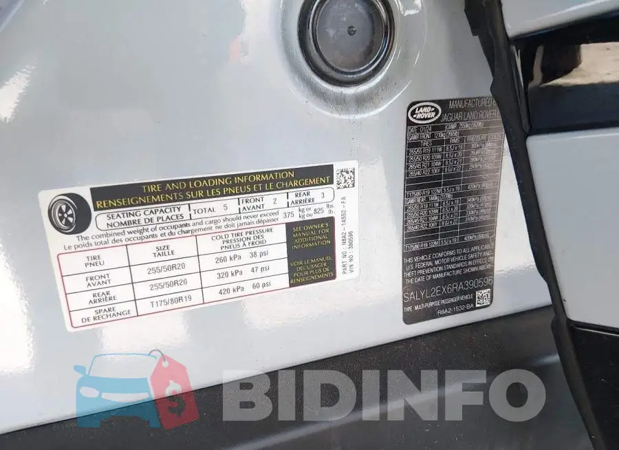 SALYL2EX6RA390596 Photo# 9