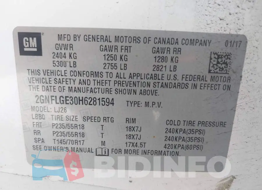 2GNFLGE30H6281594 Photo# 9