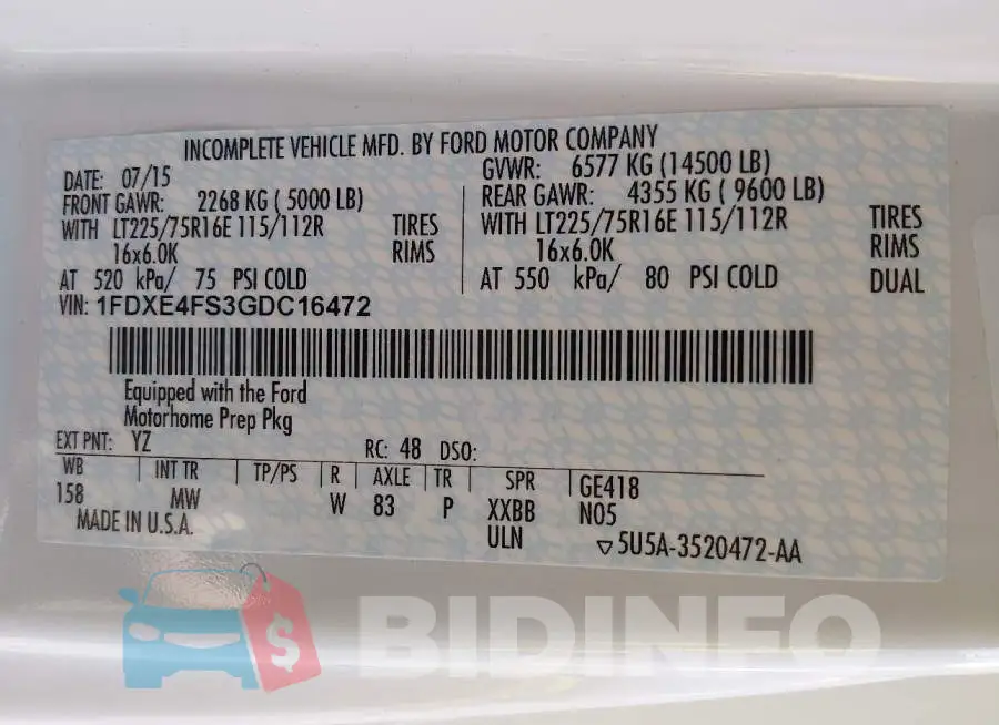 1FDXE4FS3GDC16472 Photo# 8