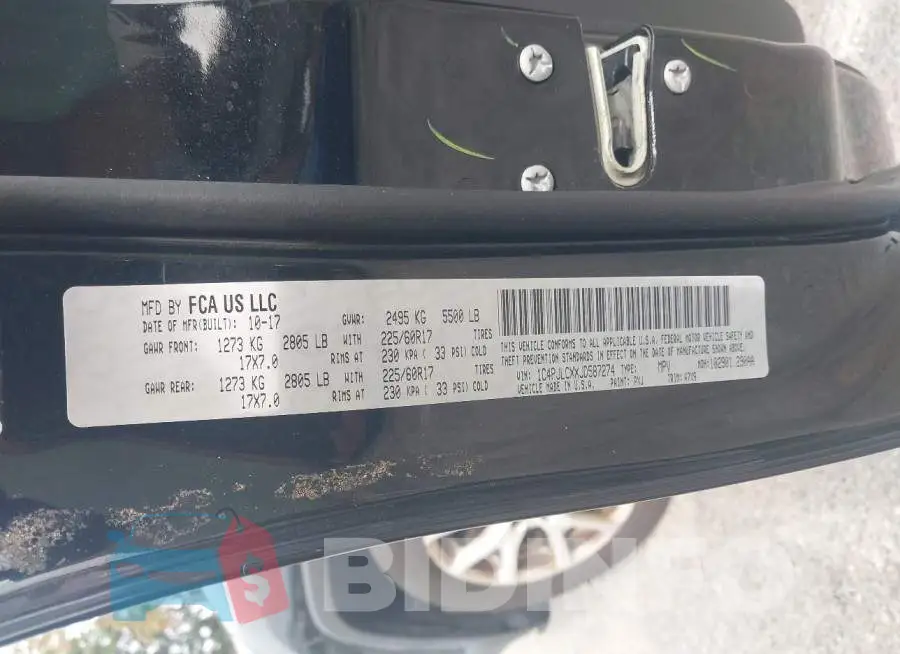 1C4PJLCXXJD587274 Photo# 9