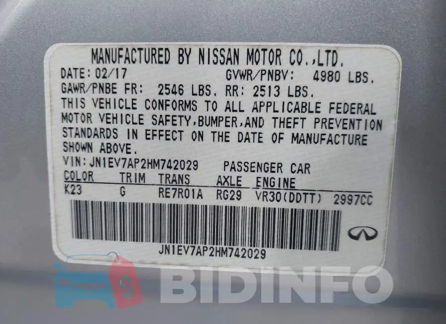 JN1EV7AP2HM742029 Photo# 9