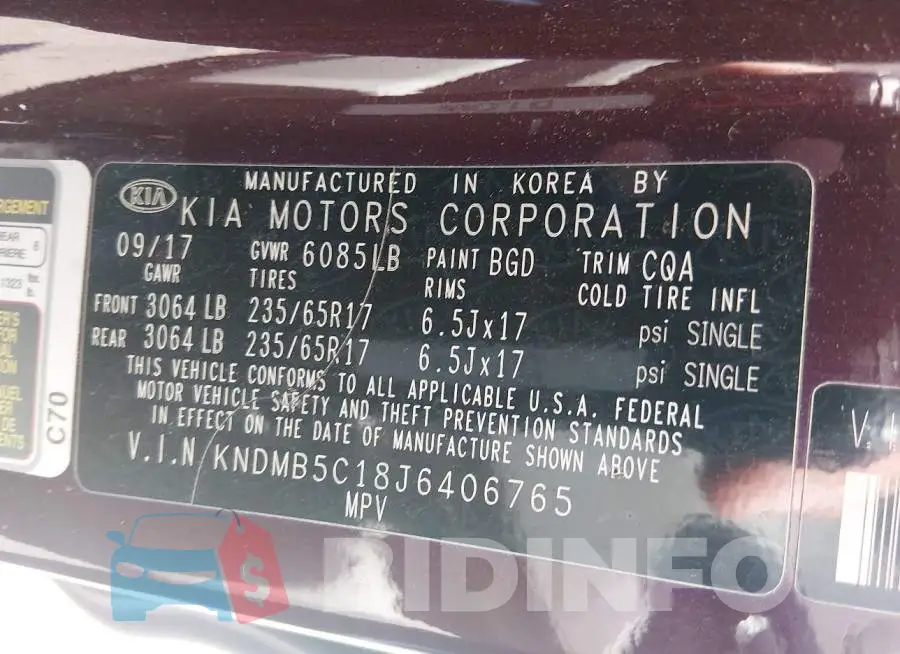 KNDMB5C18J6406765 Photo# 9