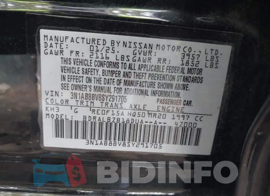 3N1AB8BV8SY291705 Photo# 9
