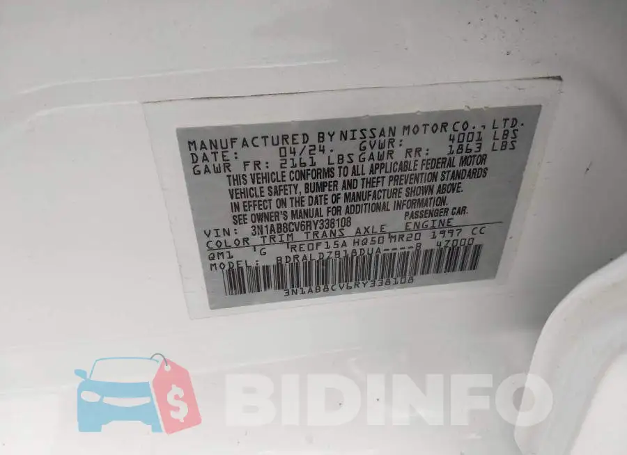 3N1AB8CV6RY338108 Photo# 9