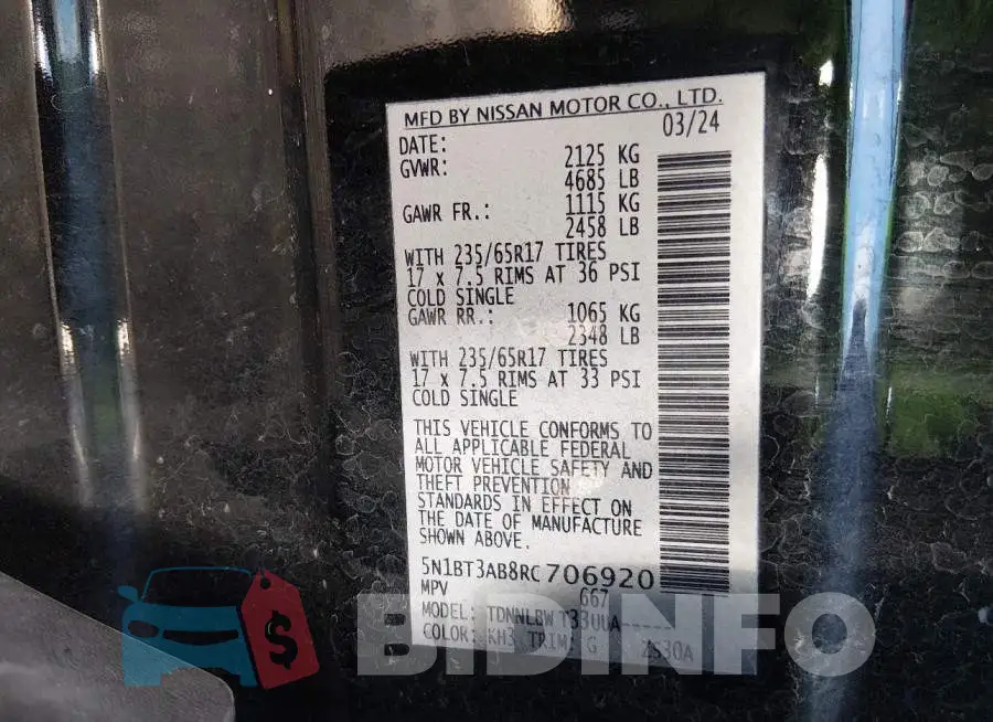 5N1BT3AB8RC706920 Photo# 9