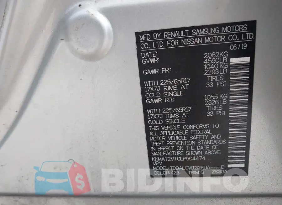KNMAT2MT0LP504474 Photo# 9