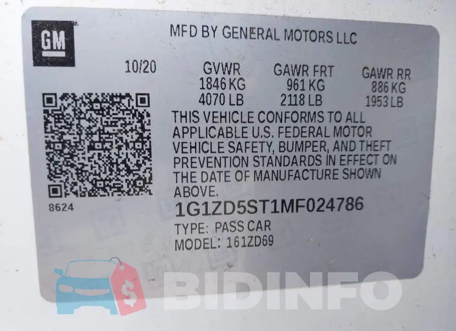 1G1ZD5ST1MF024786 Photo# 9