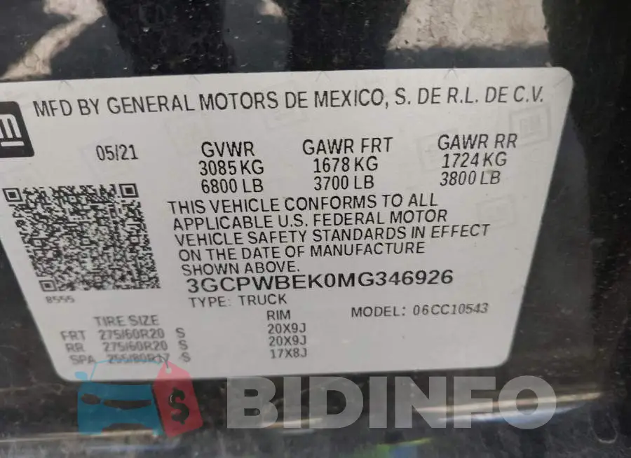 3GCPWBEK0MG346926 Photo# 9