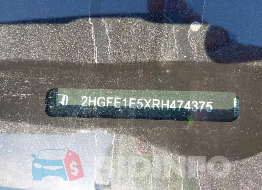 2HGFE1E5XRH474375 Photo# 9