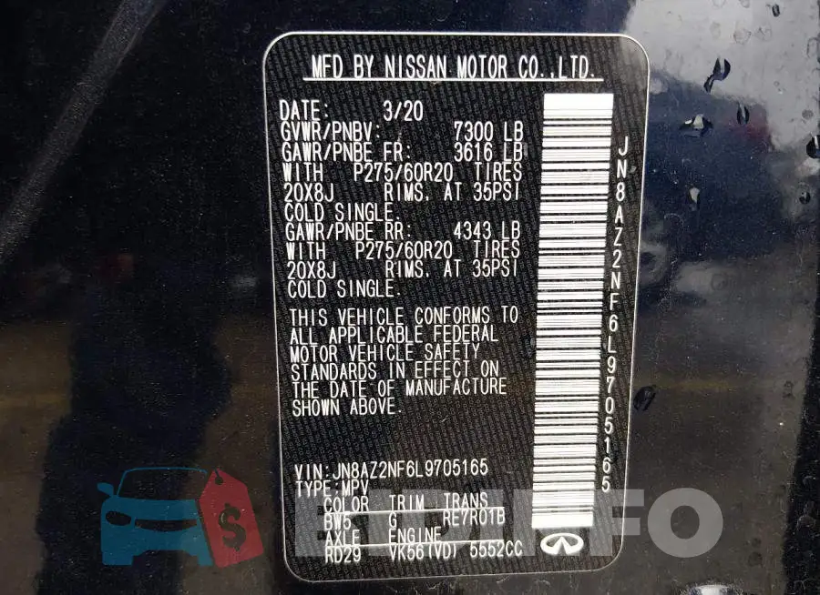 JN8AZ2NF6L9705165 Photo# 9