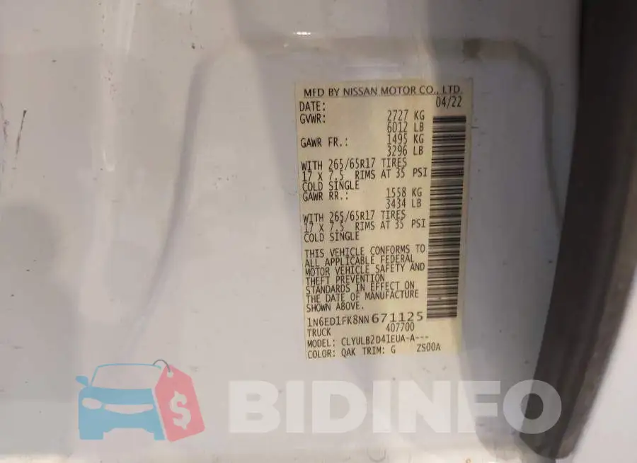 1N6ED1FK8NN671125 Photo# 9