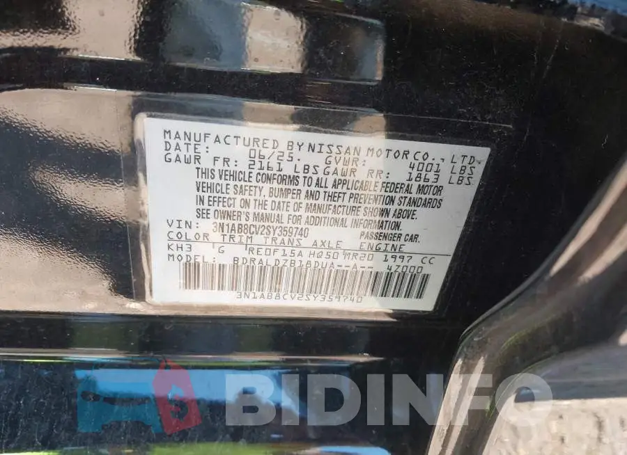 3N1AB8CV2SY359740 Photo# 9