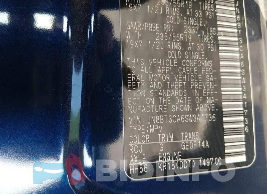 JN8BT3CA6SW341736 Photo# 9