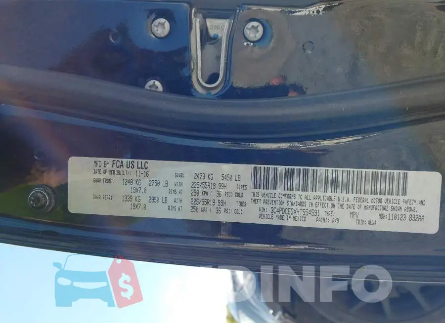 3C4PDCEGXHT554591 Photo# 9