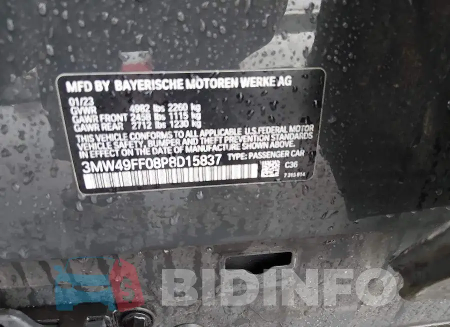 3MW49FF08P8D15837 Photo# 9
