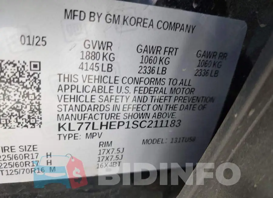 KL77LHEP1SC211183 Photo# 9
