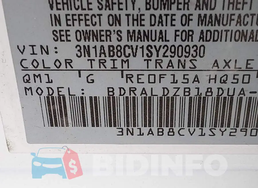 3N1AB8CV1SY290930 Photo# 9