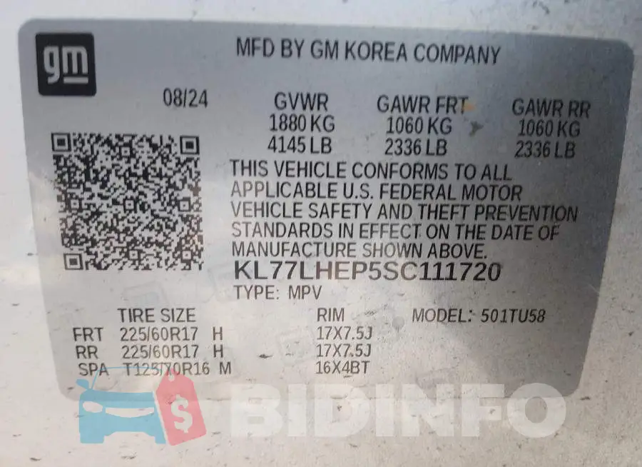 KL77LHEP5SC111720 Photo# 9