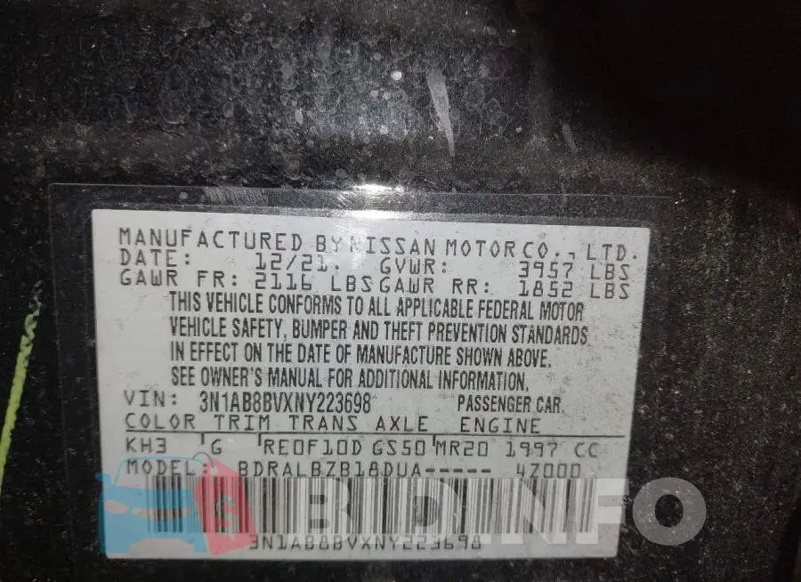 3N1AB8BVXNY223698 Photo# 9
