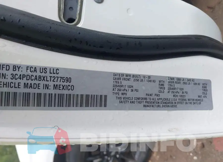 3C4PDCABXLT277590 Photo# 9