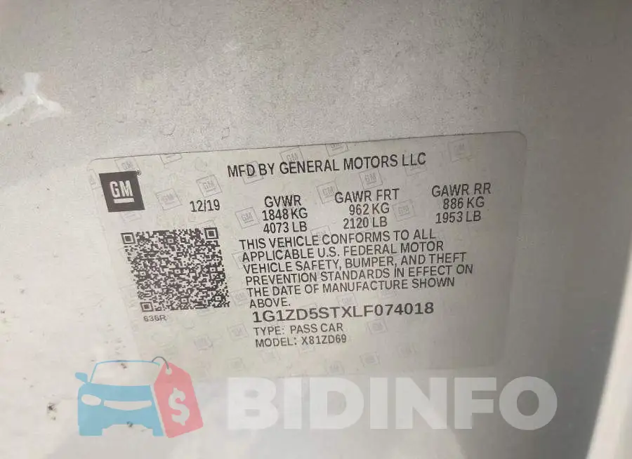 1G1ZD5STXLF074018 Photo# 9