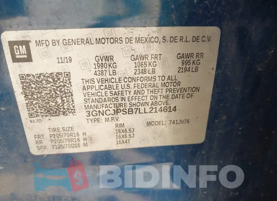 3GNCJPSB7LL214614 Photo# 9