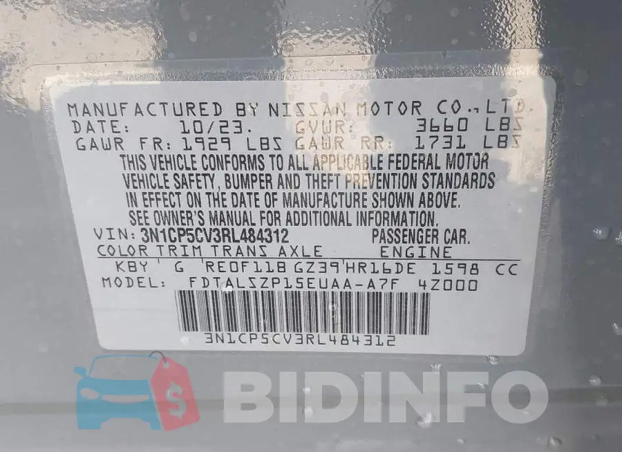 3N1CP5CV3RL484312 Photo# 9