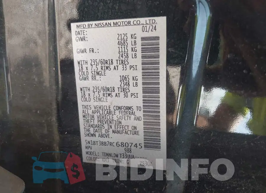 5N1BT3BB7RC680745 Photo# 9