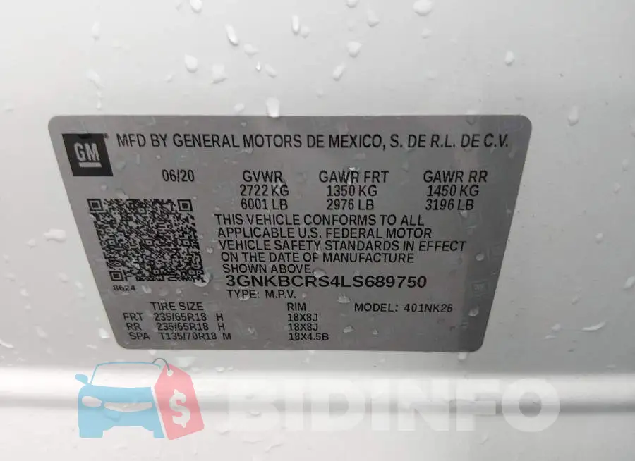 3GNKBCRS4LS689750 Photo# 9