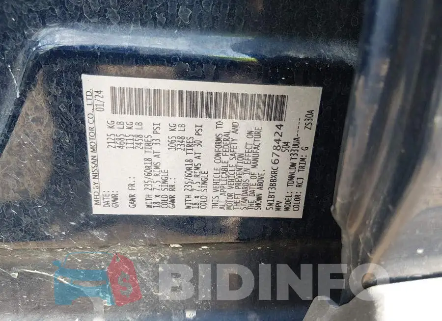 5N1BT3BBXRC678424 Photo# 9