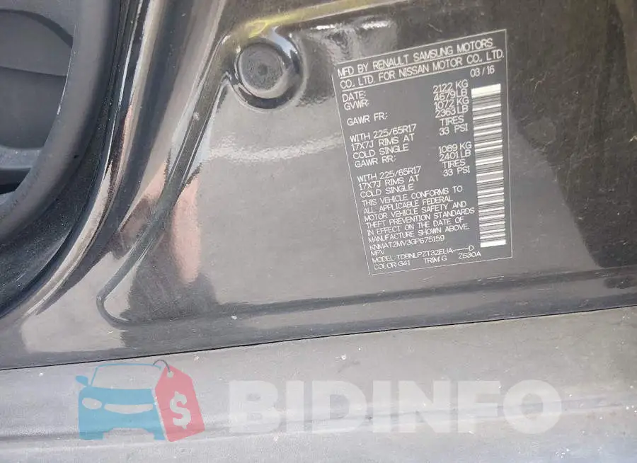 KNMAT2MV3GP675159 Photo# 9