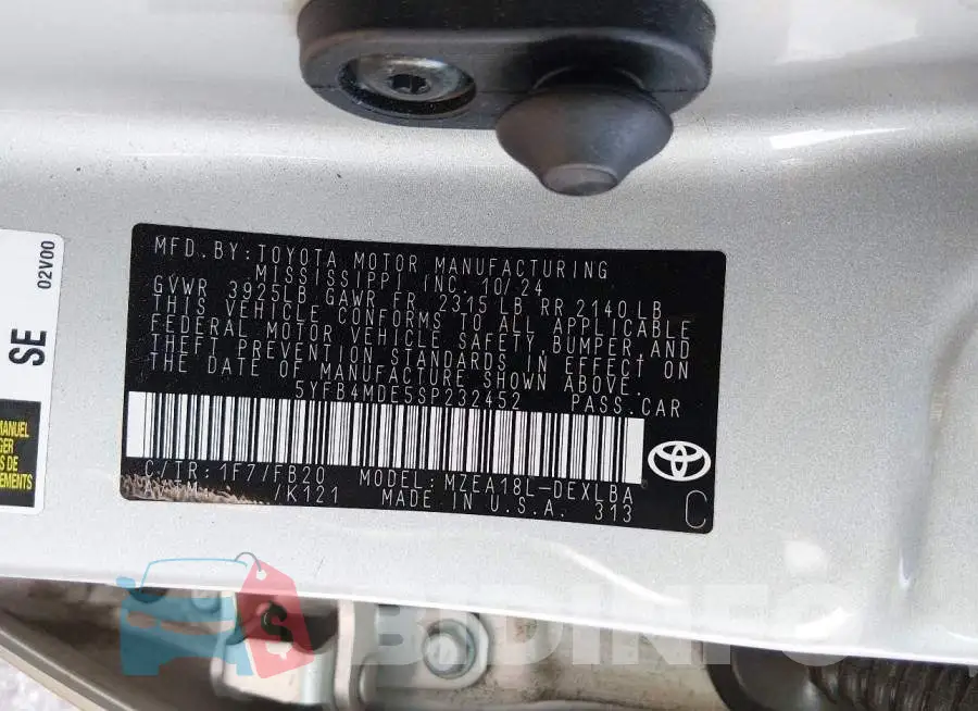 5YFB4MDE5SP232452 Photo# 9