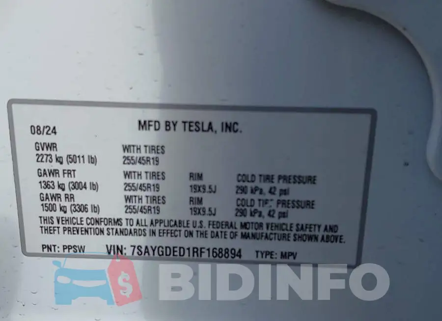 7SAYGDED1RF168894 Photo# 9